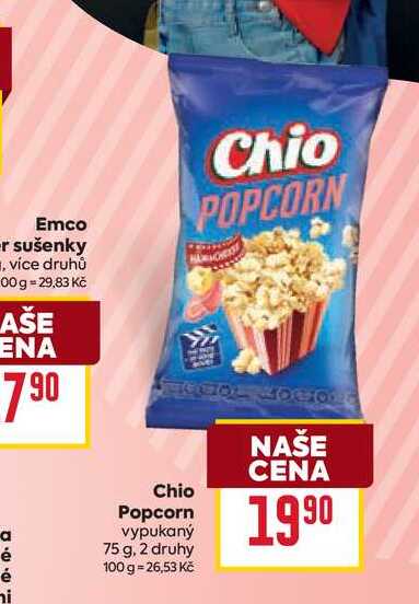 Chio Popcorn vypukaný 75 g