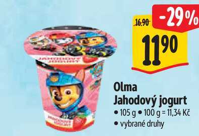 Olma Jahodový jogurt, 105 g 