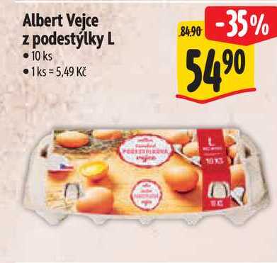 Albert Vejce z podestýlky L, 10 ks