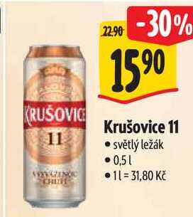 Krušovice 11, 0,5 l