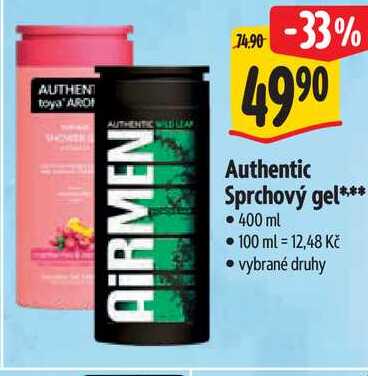 Authentic Sprchový gel, 400 ml 