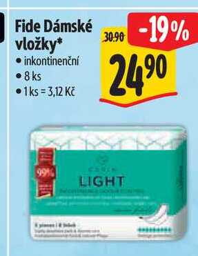 Fide Dámské vložky, 8 ks