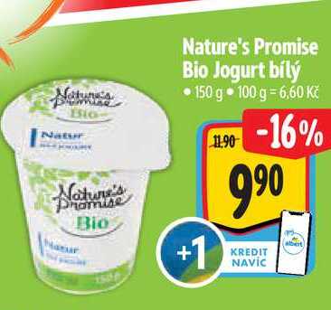 Nature's Promise Bio Jogurt bílý, 150 g