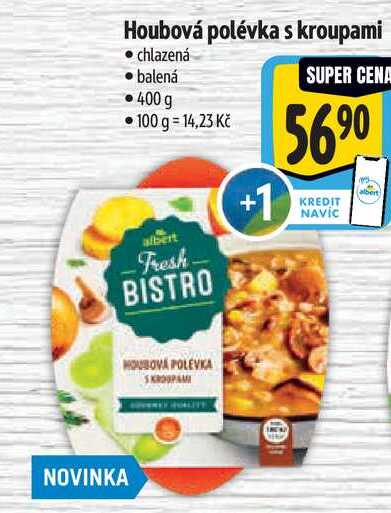 Houbová polévka s kroupami, 400 g