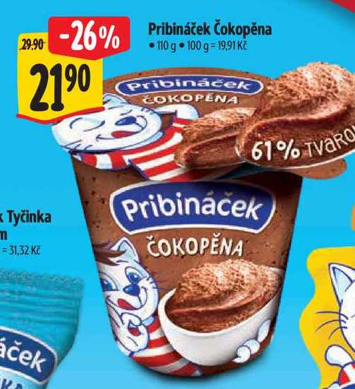 Pribináček Čokopěna, 110 g