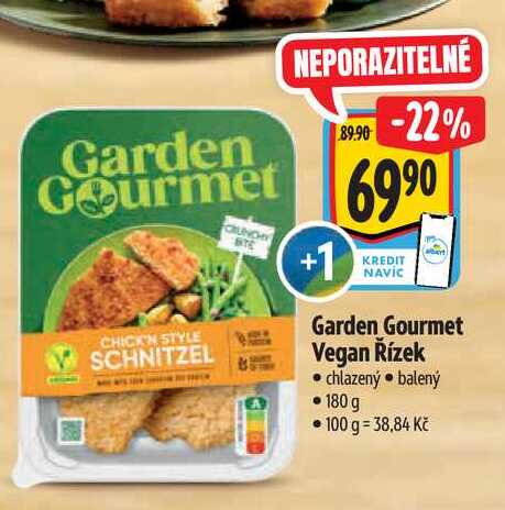 Garden Gourmet Vegan Řízek, 180 g