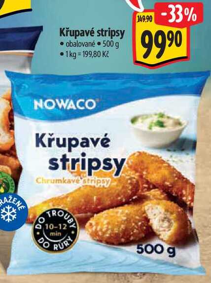 Křupavé stripsy, 500 g