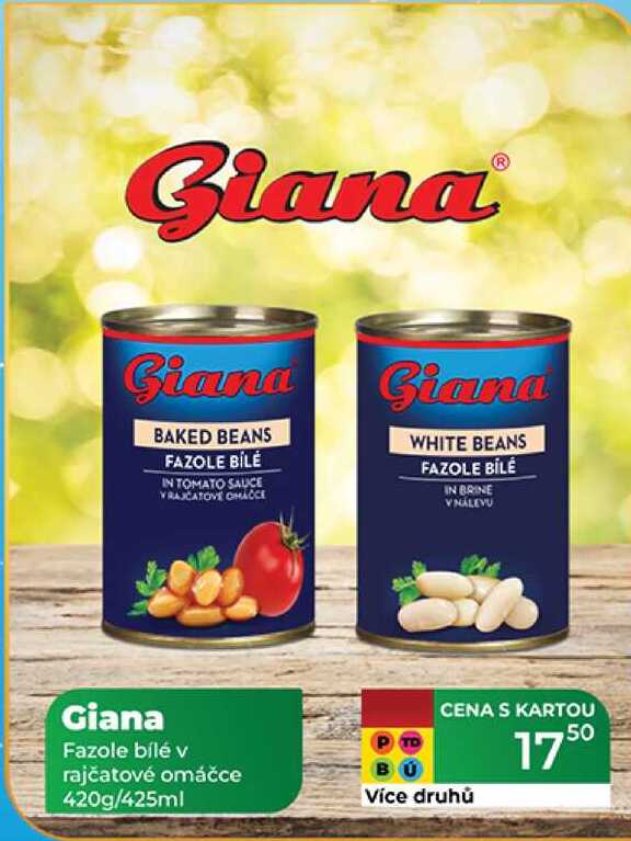 Giana Fazole bílé v rajčatové omáčce 420g/425ml 