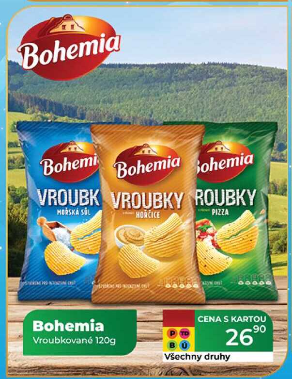 Bohemia Vroubkované 120g  