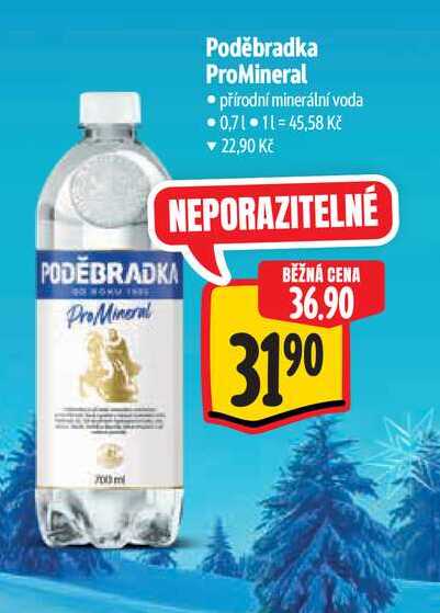 Poděbradka ProMineral, 0,7 l