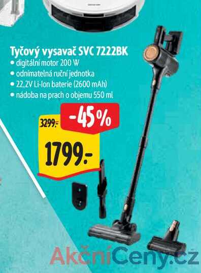 Tyčový vysavač SVC 7222BK 