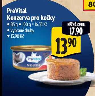 PreVital Konzerva pro kočky, 85 g 