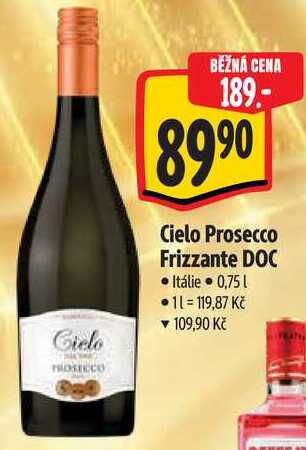Cielo Prosecco Frizzante DOC, 0,75 l