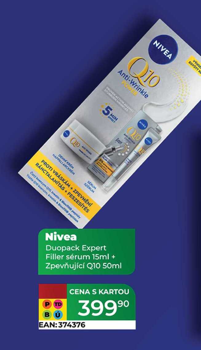 Nivea Duopack Expert Filler sérum 15ml + Zpevňující Q10 50ml