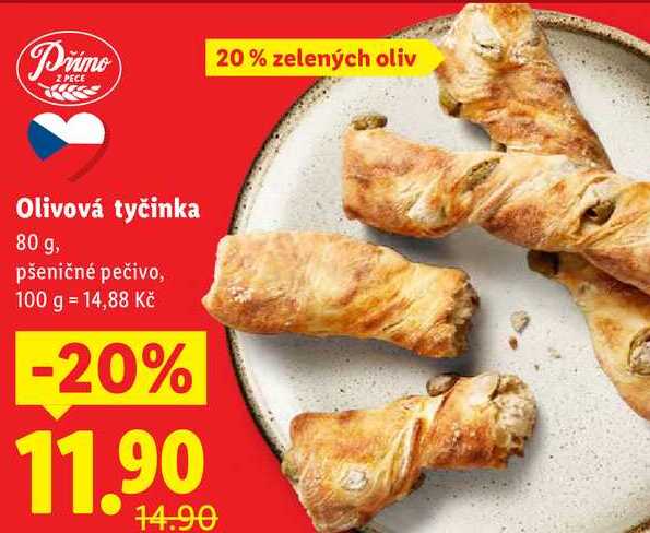 Olivová tyčinka, 80 g