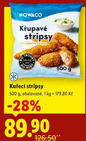 Kuřecí stripsy, 500 g 