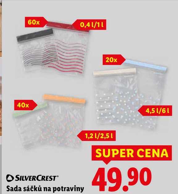 Sada sáčků na potraviny