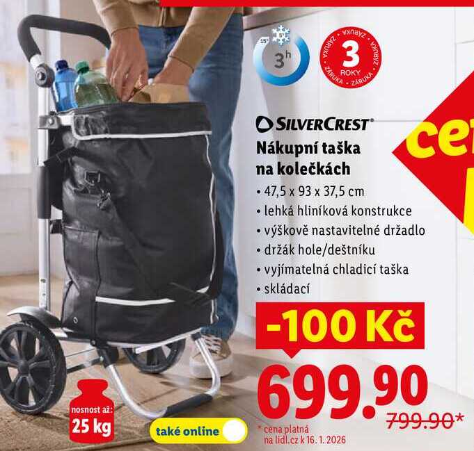 Nákupní taška na kolečkách