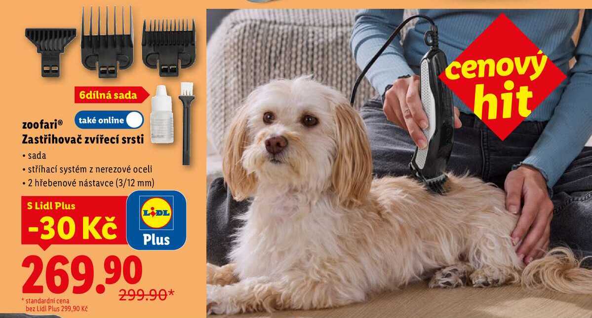zoofari Zastřihovač zvířecí srsti 