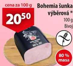Bohemia šunka výběrová, 100 g 