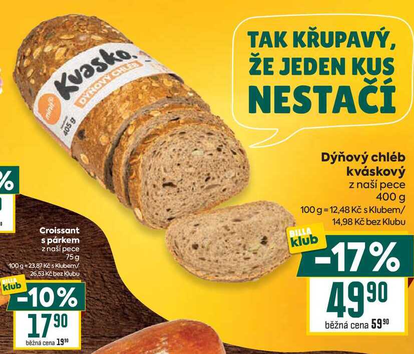 Dýňový chléb kváskový z naší pece 400 g 