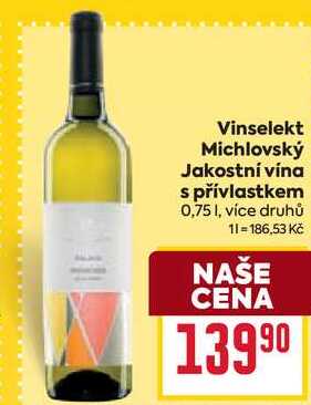 Vinselekt Michlovský Jakostní vína s přívlastkem 0,75l