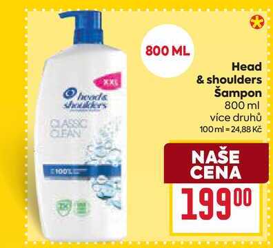 Head & shoulders Šampon 800 ml
