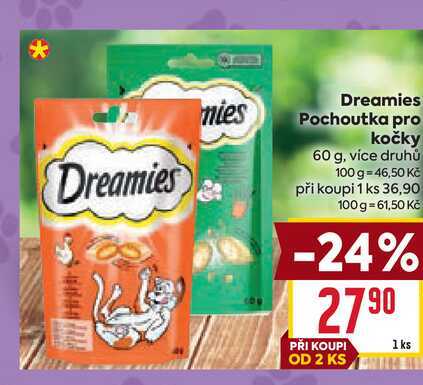Dreamies Pochoutka pro kočky 60 g