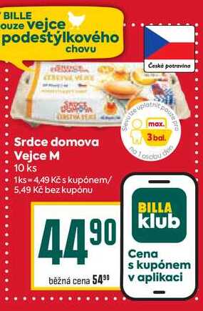 Srdce domova Vejce M don 10 ks