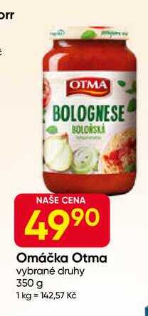 Otma omáčka 350g, vybrané druhy