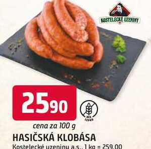 HASIČSKÁ KLOBÁSA 100g