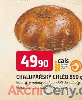 CHALUPÁŘSKÝ CHLÉB 850 g