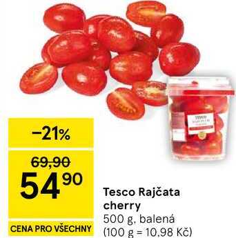 Tesco Rajčata cherry, 500 g, balená 