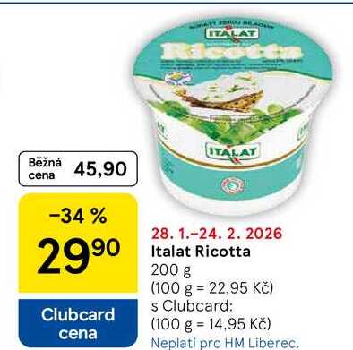 Italat Ricotta, 200 g