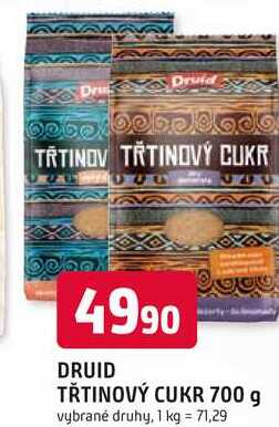DRUID TŘTINOVÝ CUKR 700 g 