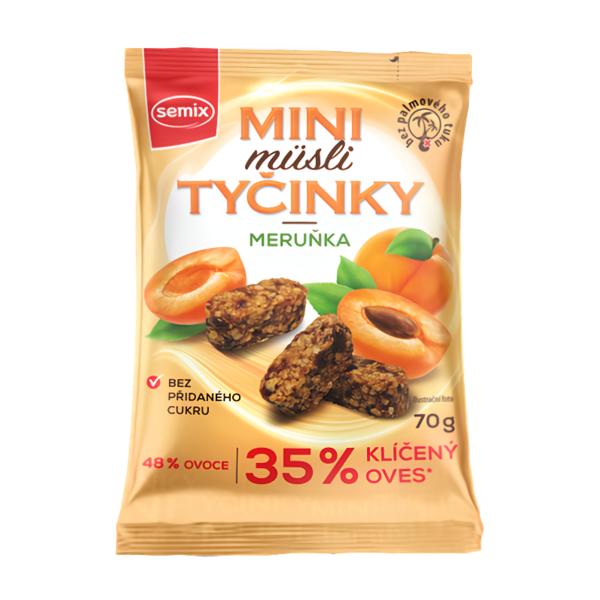Semix Mini müsli tyčinky Meruňka bez lepku