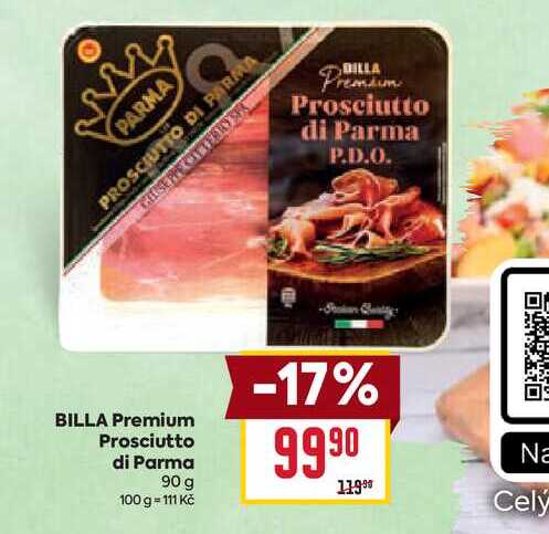 BILLA Premium Prosciutto di Parma 90 g