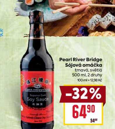 Pearl River Bridge Sójová omáčka tmavá, světlá 500 ml