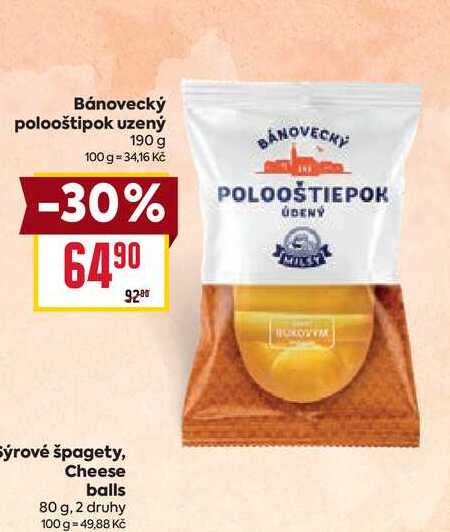 Bánovecký polooštipok uzený 190g