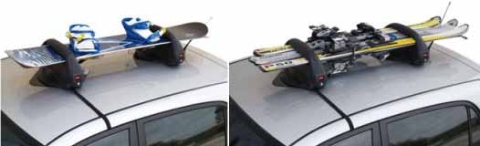 Střešní nosič lyží a snowboardů magnetický Menabo Aconcagua - na 3 páry lyží / 2 snowboardy / uzamykací