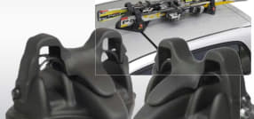 Střešní nosič lyží magnetický Menabo Shuttle - na 2 páry lyží / uzamykací