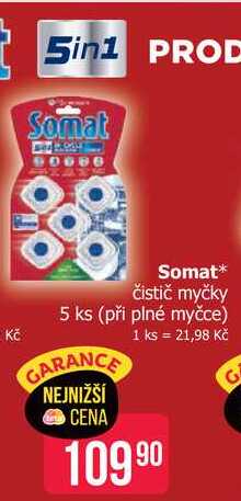 Somat čistič myčky 5 ks