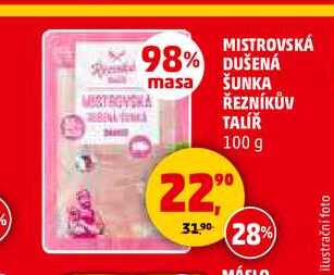 MISTROVSKÁ DUŠENÁ ŠUNKA ŘEZNÍKŮV TALÍŘ, 100 g