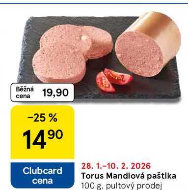 Torus Mandlová paštika, 100 g