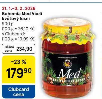 Bohemia Med Včelí květový lesní, 900 g 