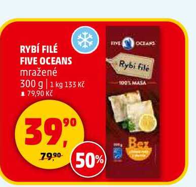 RYBÍ FILÉ FIVE OCEANS, 300 g