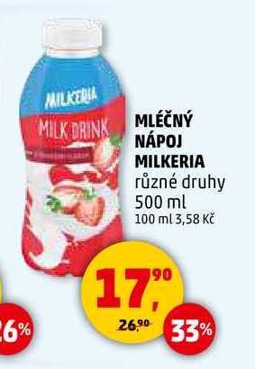 MLÉČNÝ NÁPOJ MILKERIA, 500 ml