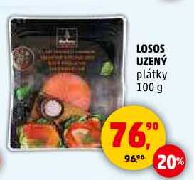 LOSOS UZENÝ plátky, 100 g