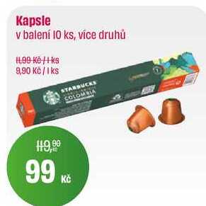 STARBUCKS Kapsle v balení 10 ks