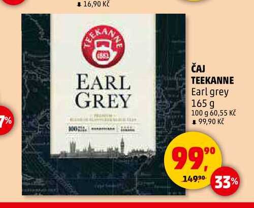 ČAJ TEEKANNE Earl grey, 165 g